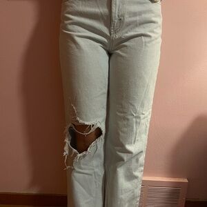 Wild Fable Women's Straight Leg Jeans in Light Blue